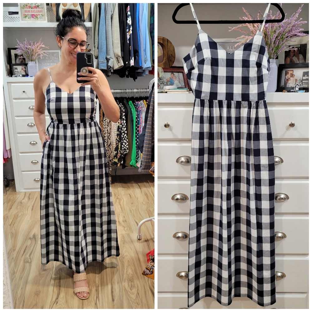 NWOT J. Crew Navy & White Dress
